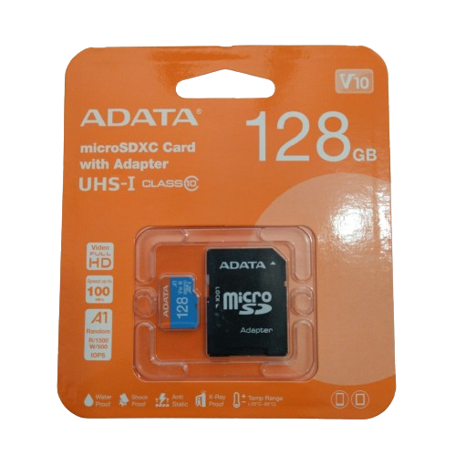 Memoria Micro sdxc adata 128 GB UHS-1 CL10A1 (AUSDX128GUICL10A1-RA1)