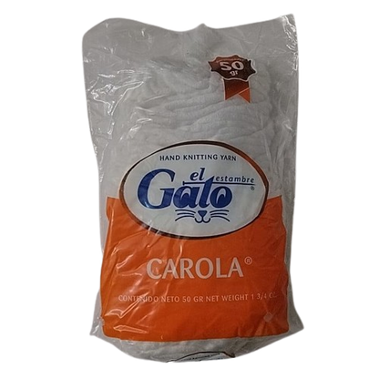 Madeja de Estambre del gato carola 5000P Blanco - Bluendig