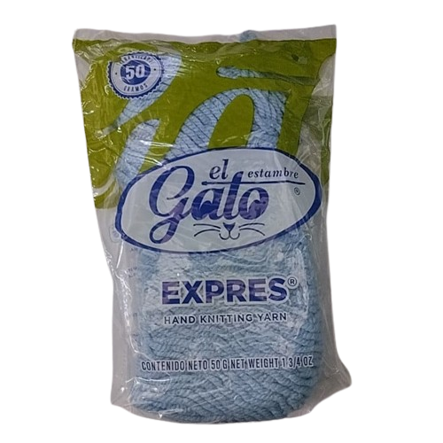 Madeja de Estambre del gato express 4462A Azul pastel - Bluendig