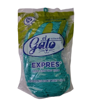 Madeja de Estambre del gato express 4494T Verde Esmeralda - Bluendig