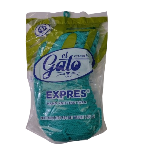 Madeja de Estambre del gato express 4494T Verde Esmeralda - Bluendig