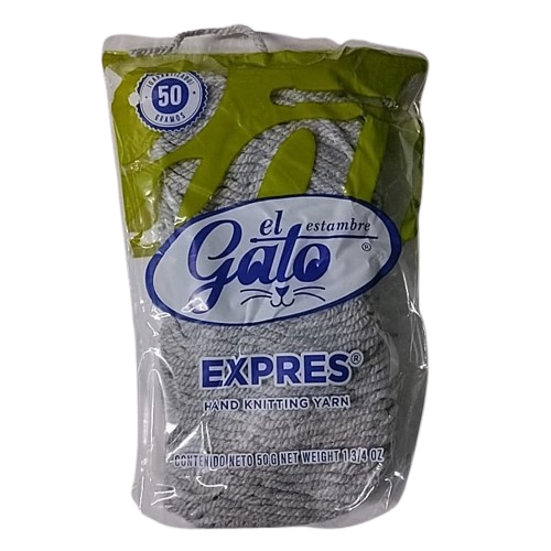 Madeja de Estambre del gato express 44J84C Gris perla - Bluendig