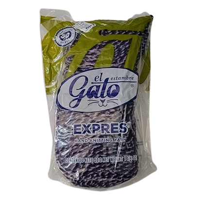 Madeja de Estambre del gato express 44T49A Tricolor Morado - Bluendig