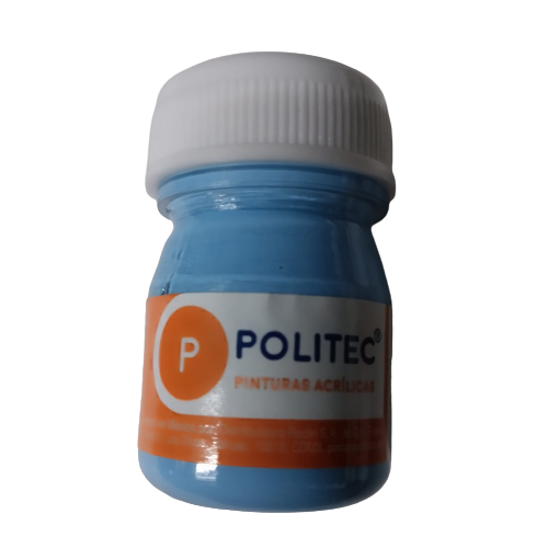 pintura politec 20 ml azul pastel 316