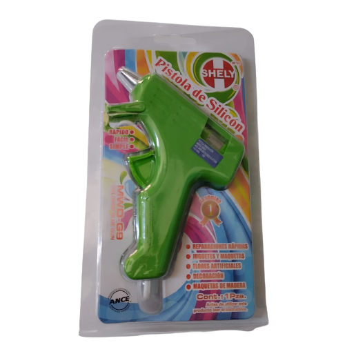 Pistola de silicon SHELY modelo MWD-G9 en linea papeleria pa 50