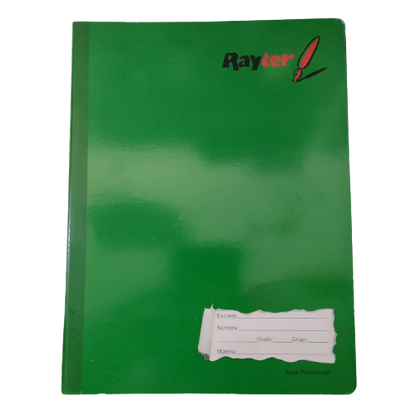 cuaderno profesional rayter blanco cosido