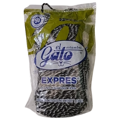 Madeja de Estambre del gato express 44T84 Combinado Gris - Bluendig