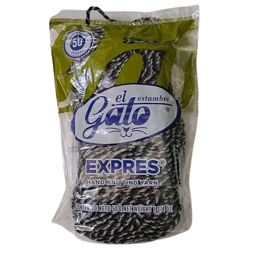 Madeja de Estambre del gato express 44T84 Combinado Gris - Bluendig