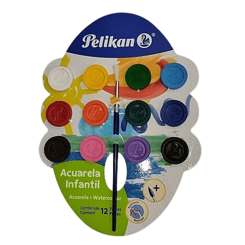 Acuarela infantil pelikan 12 pastillas