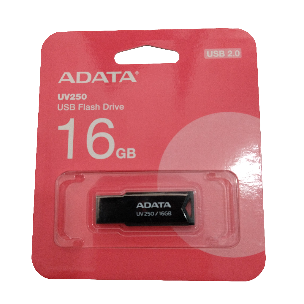 Memoria  flash adata UV250 16GB USB 2.0 PLATA (AUV250-16G-RBK)