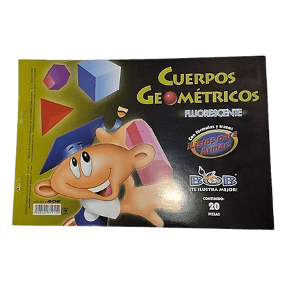 Album de Cuerpos Geometricos para Armar 20 Piezas Bob