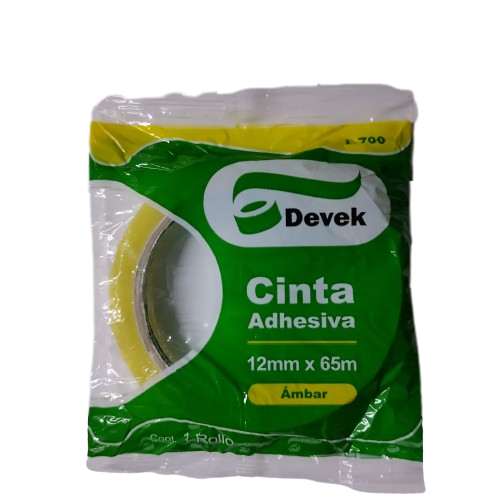 cinta adhesiva diurex devek  12 mm x 65 m linea 700