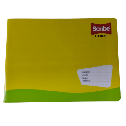 Cuaderno italiano scribe engrapado rayado