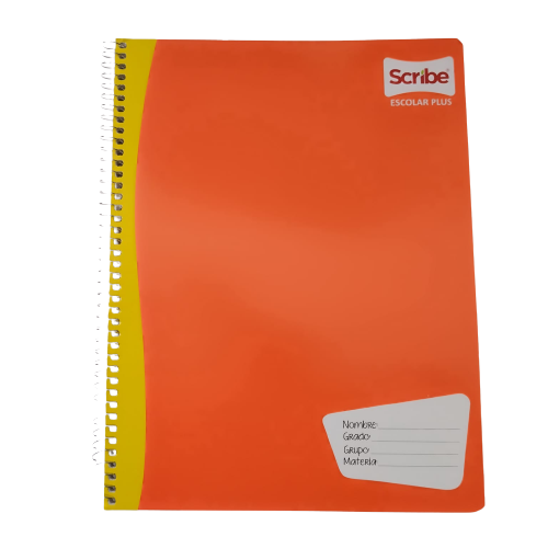 Libreta Espiral de 100 Hojas Profesional de doble raya Escolar Plus Scribe - Bluendig