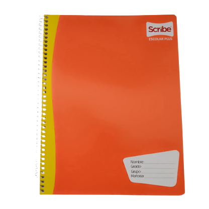 Libreta Espiral de 100 Hojas Profesional de doble raya Escolar Plus Scribe - Bluendig