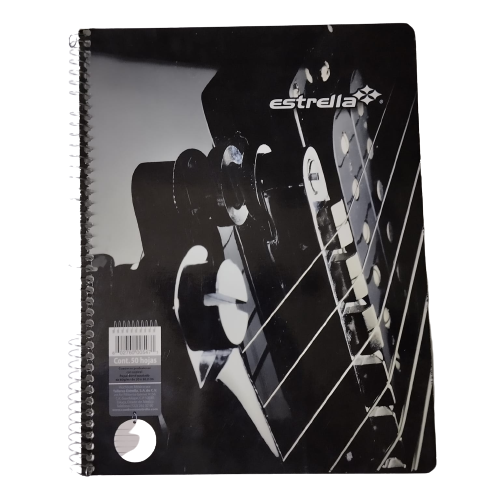 Cuaderno profesional con espiral pautado 50 hojas marca estrella