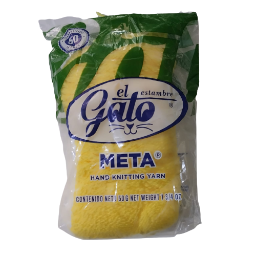 Estambre Gato Meta Amarillo 4604B - Bluendig