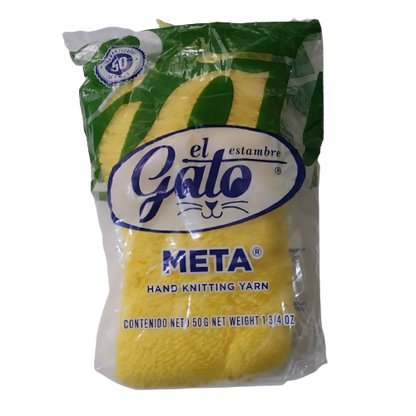 Estambre Gato Meta Amarillo 4604B - Bluendig