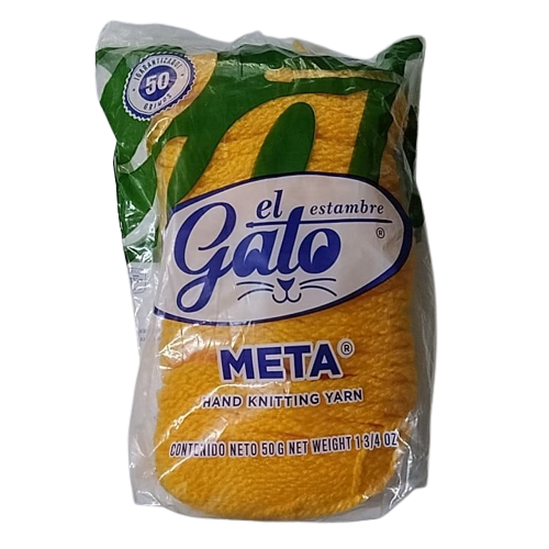 Madeja de Estambre del gato meta 4604H Amarillo Mango