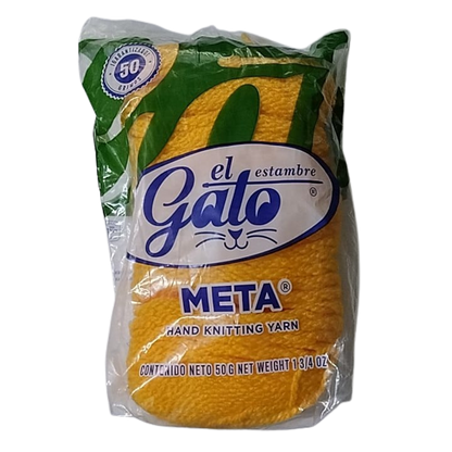 Madeja de Estambre del gato meta 4604H Amarillo Mango