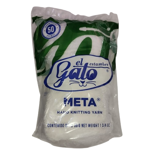 Madeja de Estambre del gato meta 4600Q Blanco Nieve