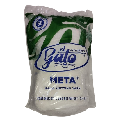 Madeja de Estambre del gato meta 4600Q Blanco Nieve