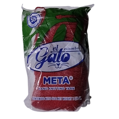 Madeja de Estambre del gato meta 4642J Rojo Escolar