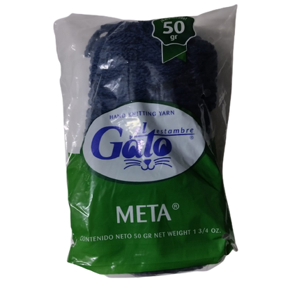 Madeja de Estambre del gato meta 4677C Azul Oscuro