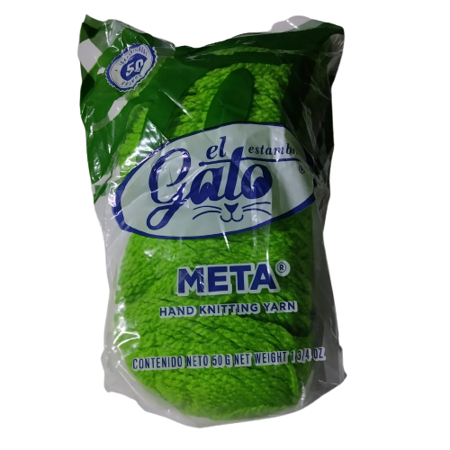 Madeja de Estambre del gato meta 4693L Verde Limon