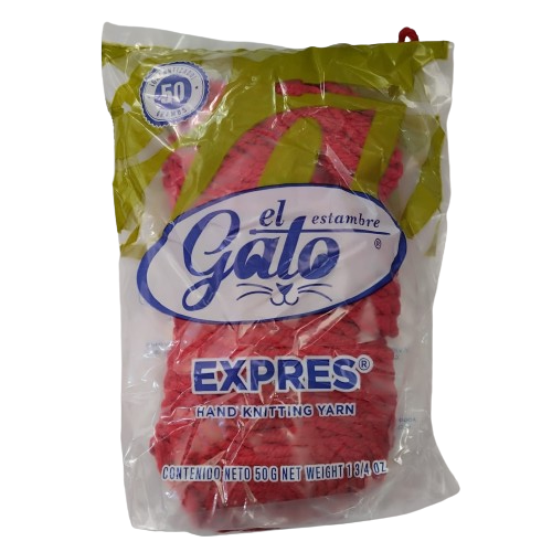 Madeja de Estambre del gato express 4442J Rojo Escolar - Bluendig