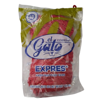 Madeja de Estambre del gato express 4442J Rojo Escolar - Bluendig