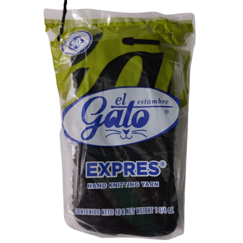 Madeja de Estambre del gato express 4499B Negro - Bluendig